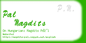 pal magdits business card